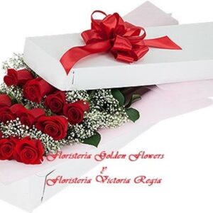 Caja con rosas